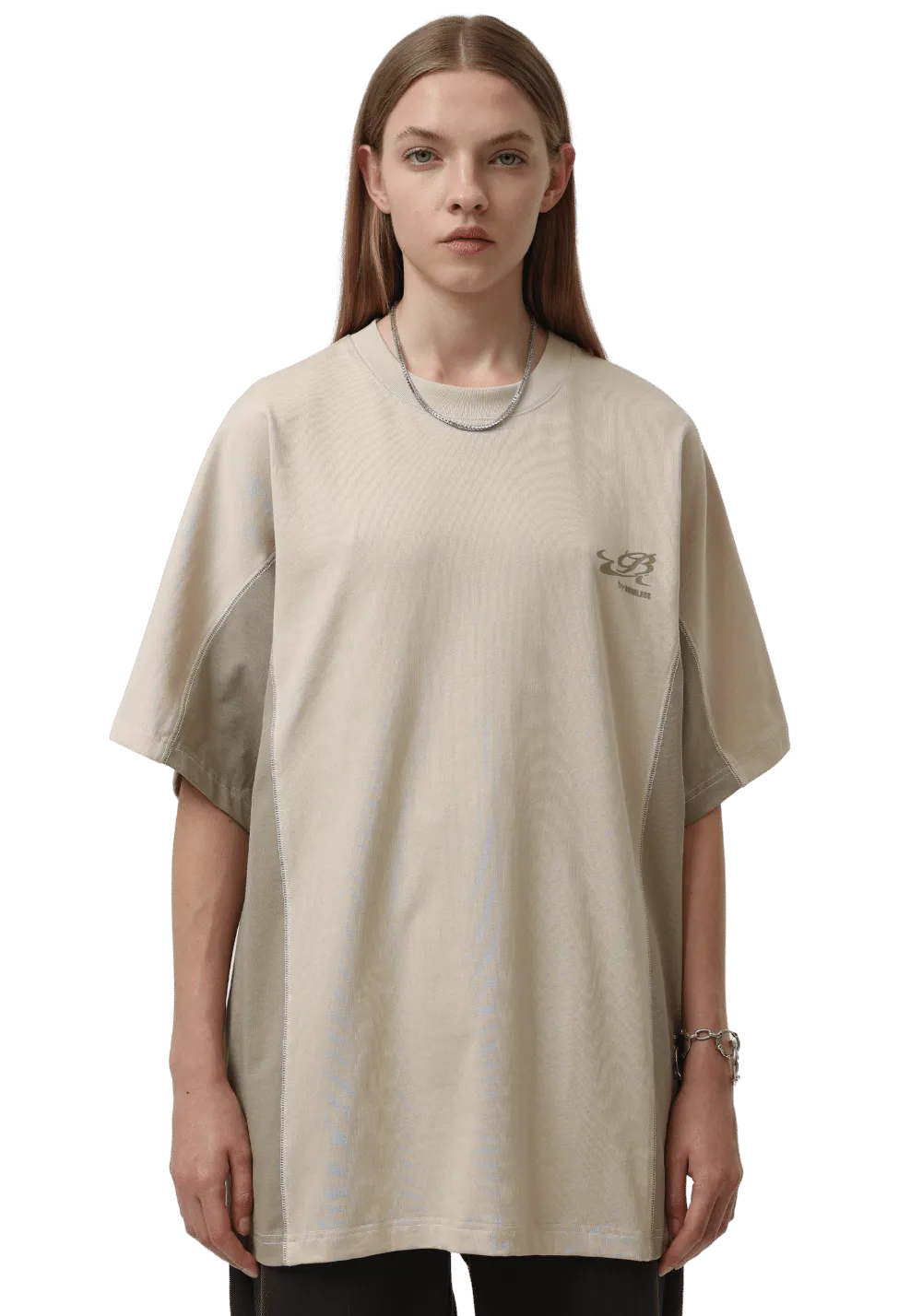 Deconstructed Split Panel T-Shirt