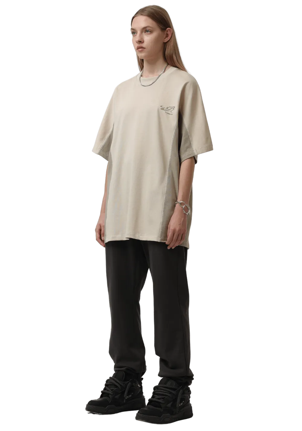 Deconstructed Split Panel T-Shirt