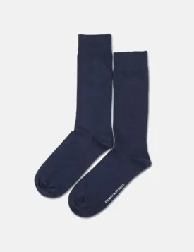 Democratique Solid Socks - Navy Blue