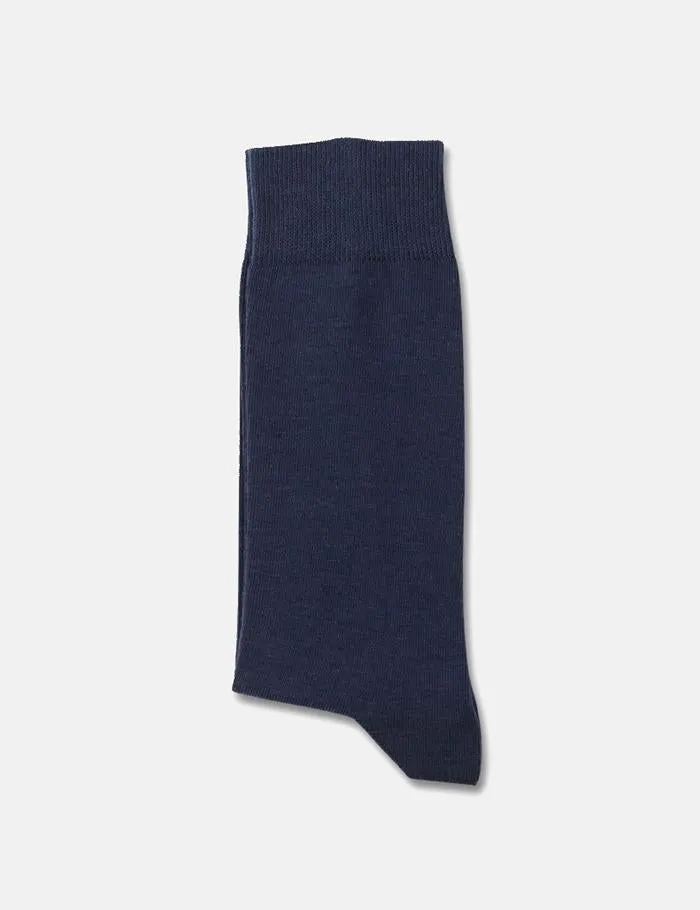 Democratique Solid Socks - Navy Blue