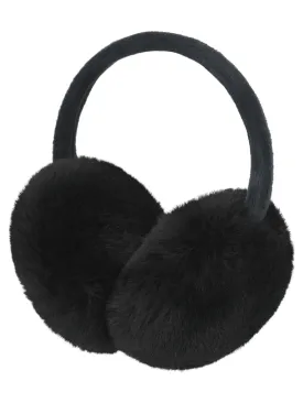 EDIE FAUX FUR EARMUFF AW24 IN BLACK