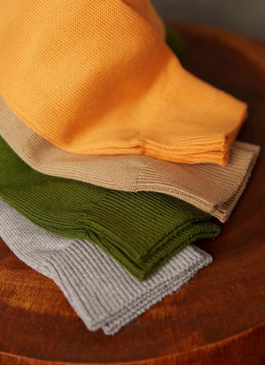 Egyptian Cotton Sock in Olive