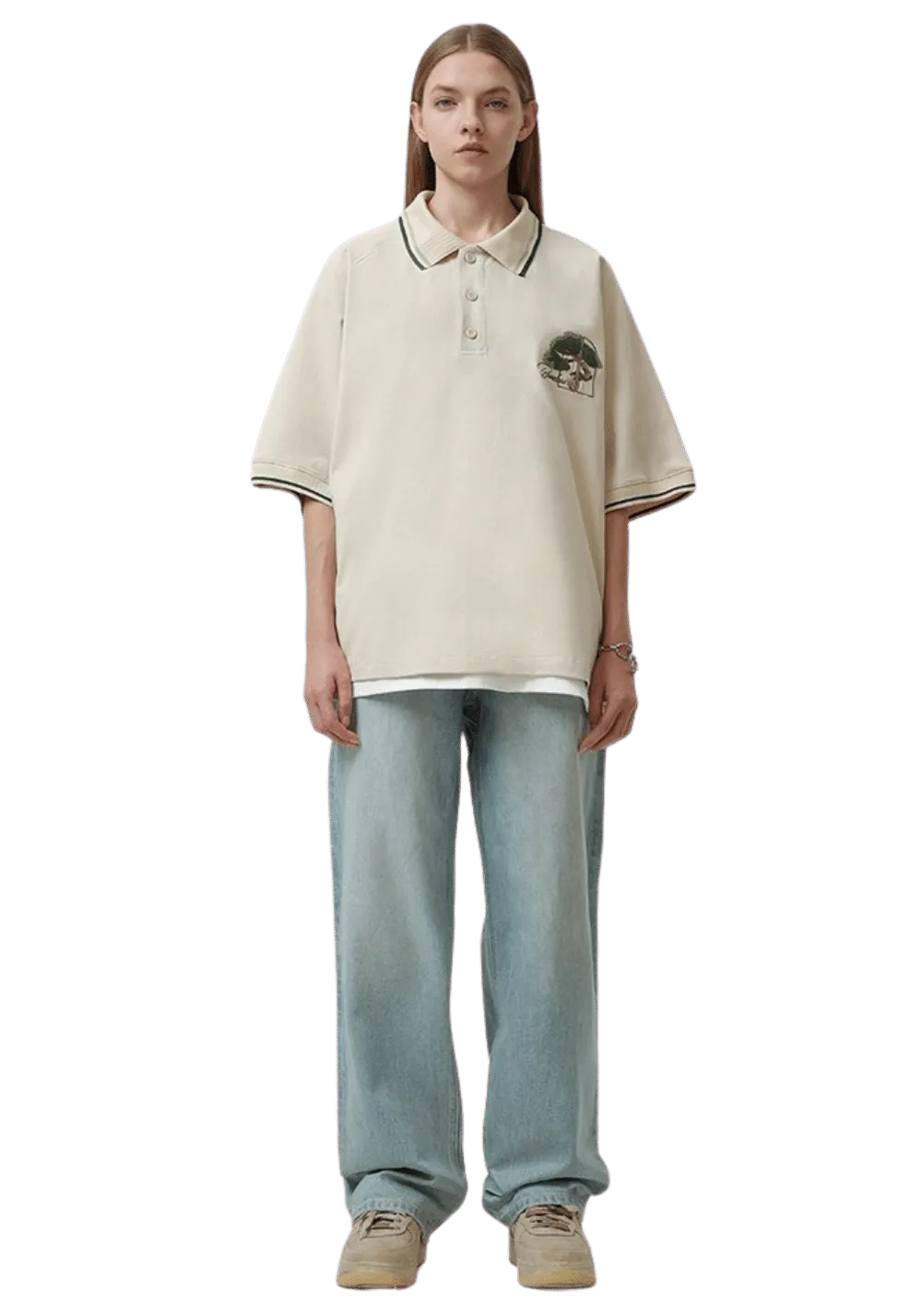 Embroidered Vintage Polo Shirt