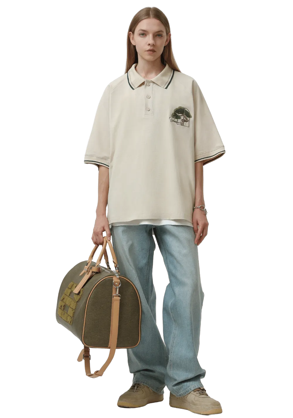 Embroidered Vintage Polo Shirt