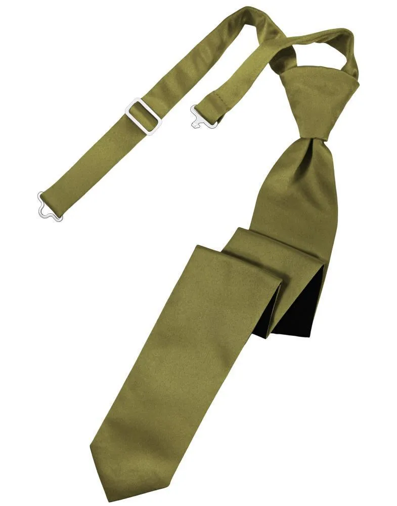 Fern Luxury Satin Skinny Necktie