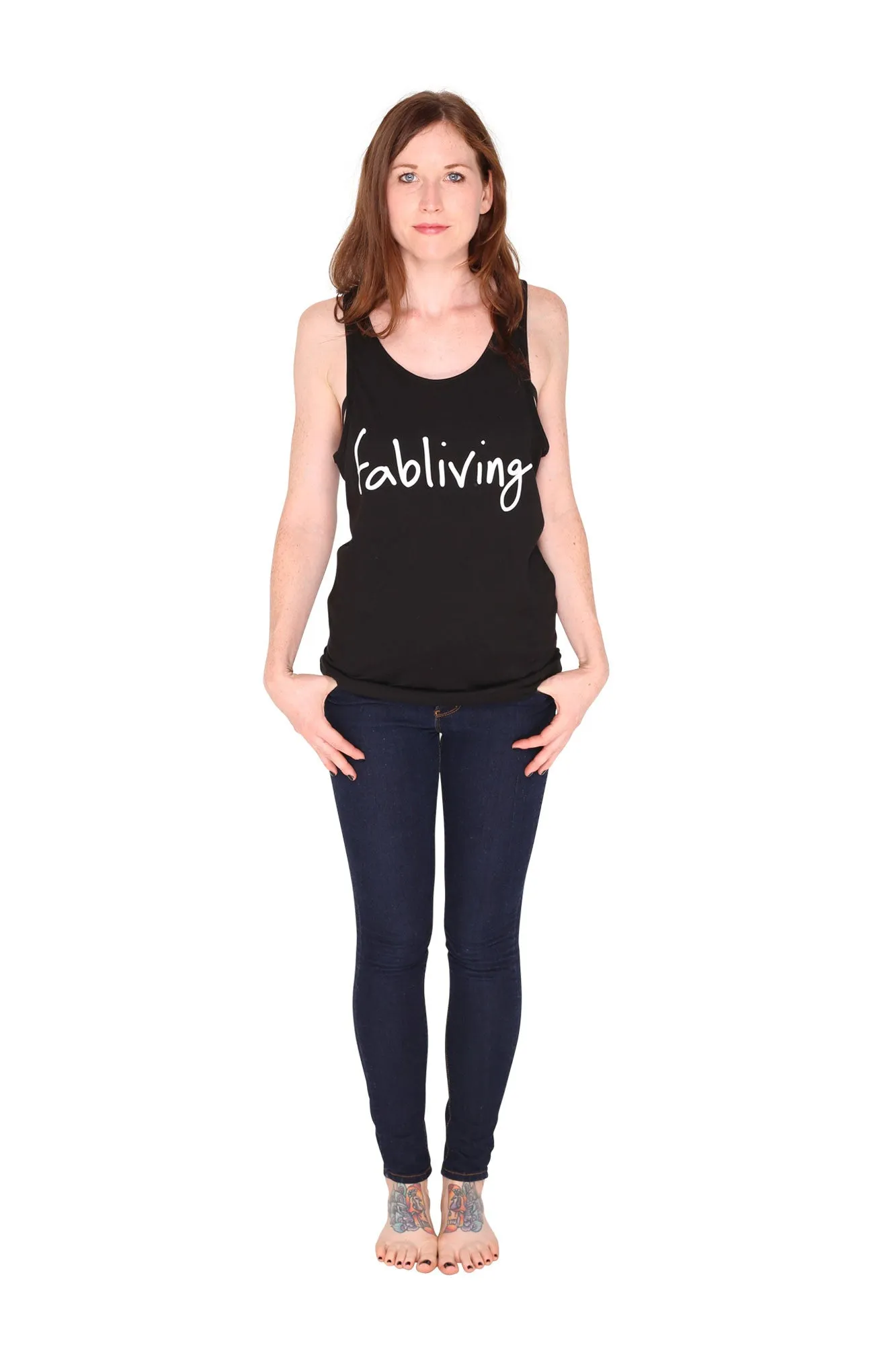 FP fabliving cotton tank (black/white)