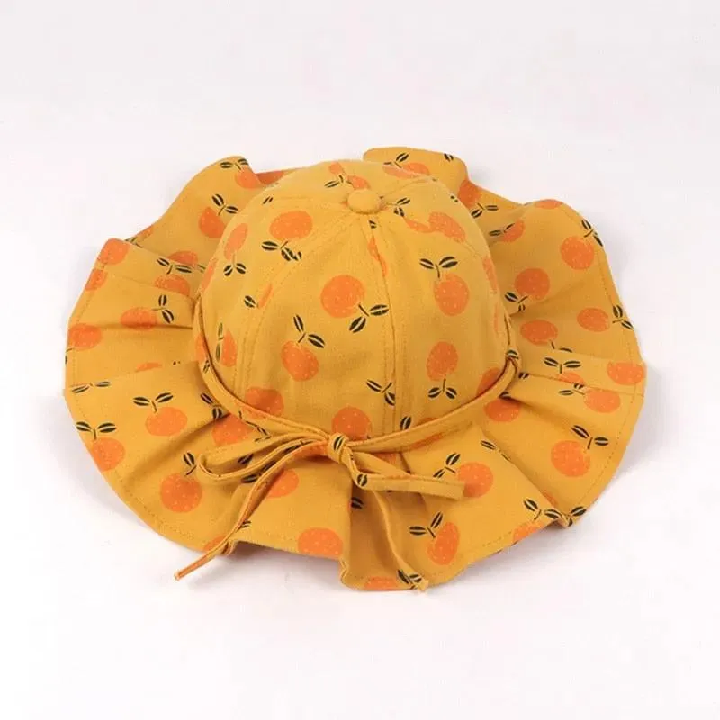 Frilled Print Bucket Hats