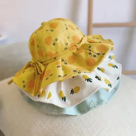 Frilled Print Bucket Hats