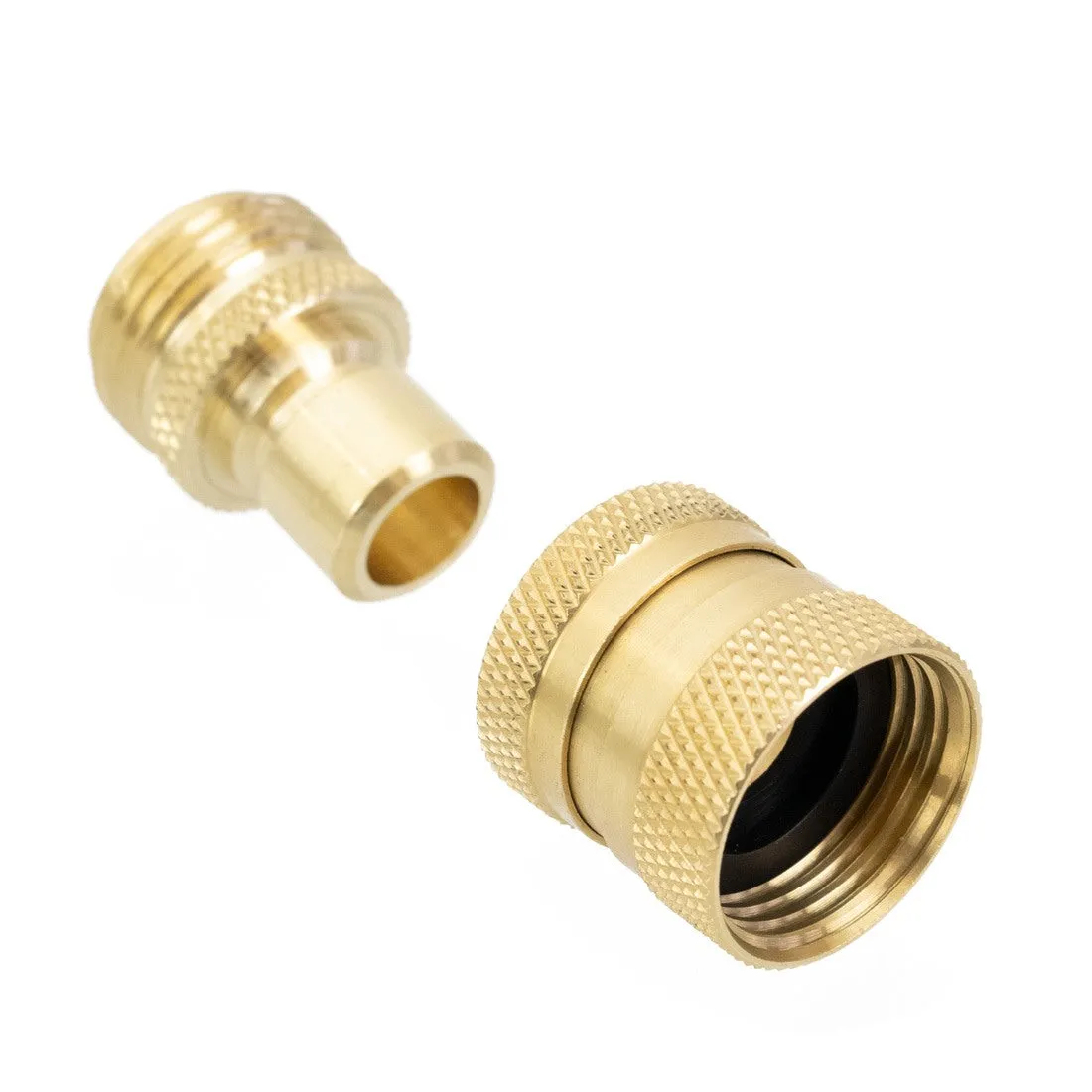 Garden Hose Quick Connect Male and Female Set - Brass