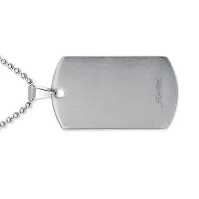 Gay Pride Dog Tag Pendant Interlocking Male Bead Chain Stainless Steel