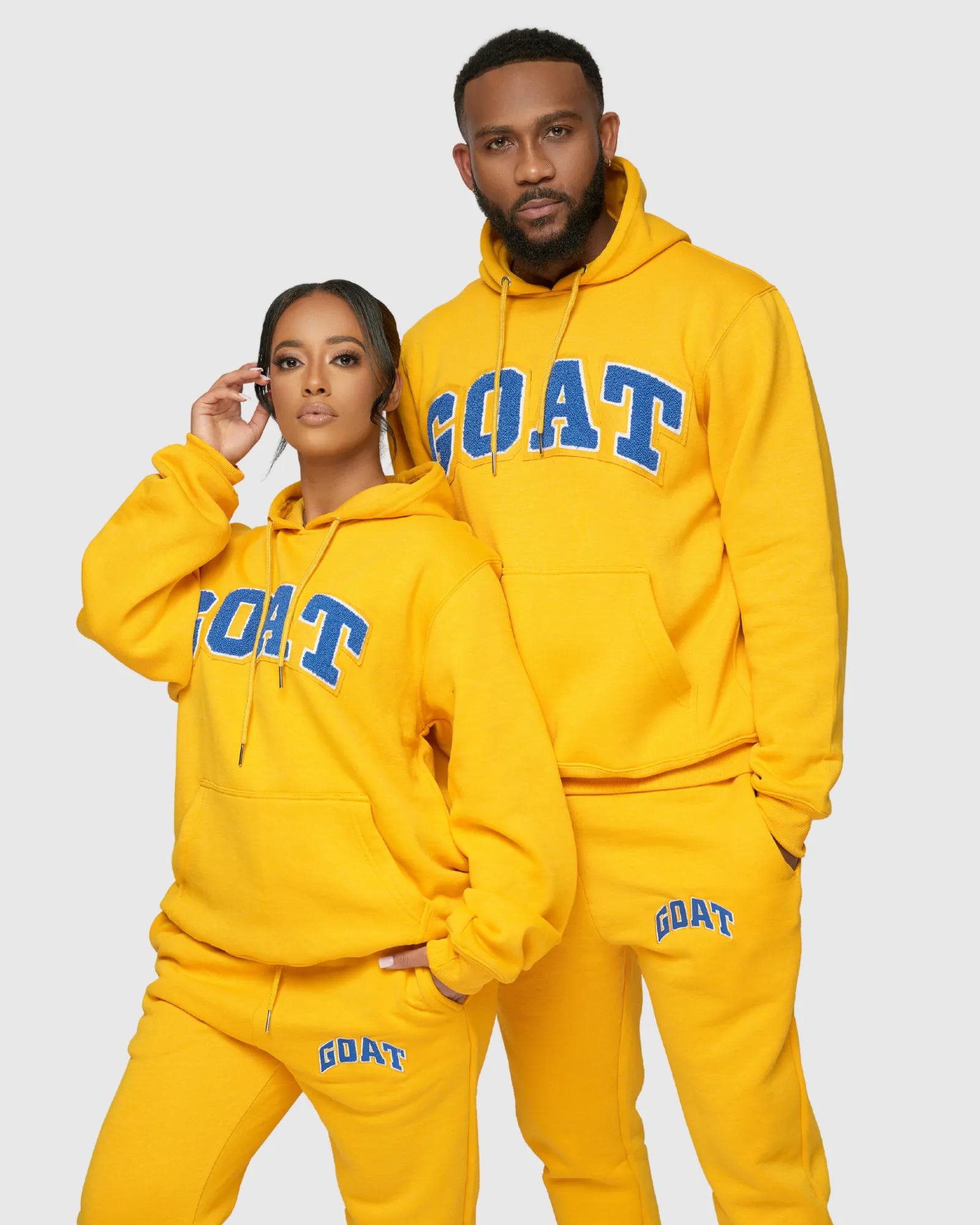 GOAT Arch Logo Chenille Sweatsuit (Laney Yellow)