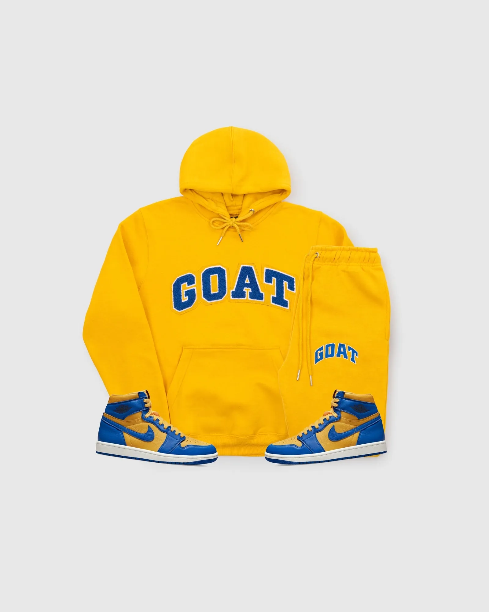 GOAT Arch Logo Chenille Sweatsuit (Laney Yellow)