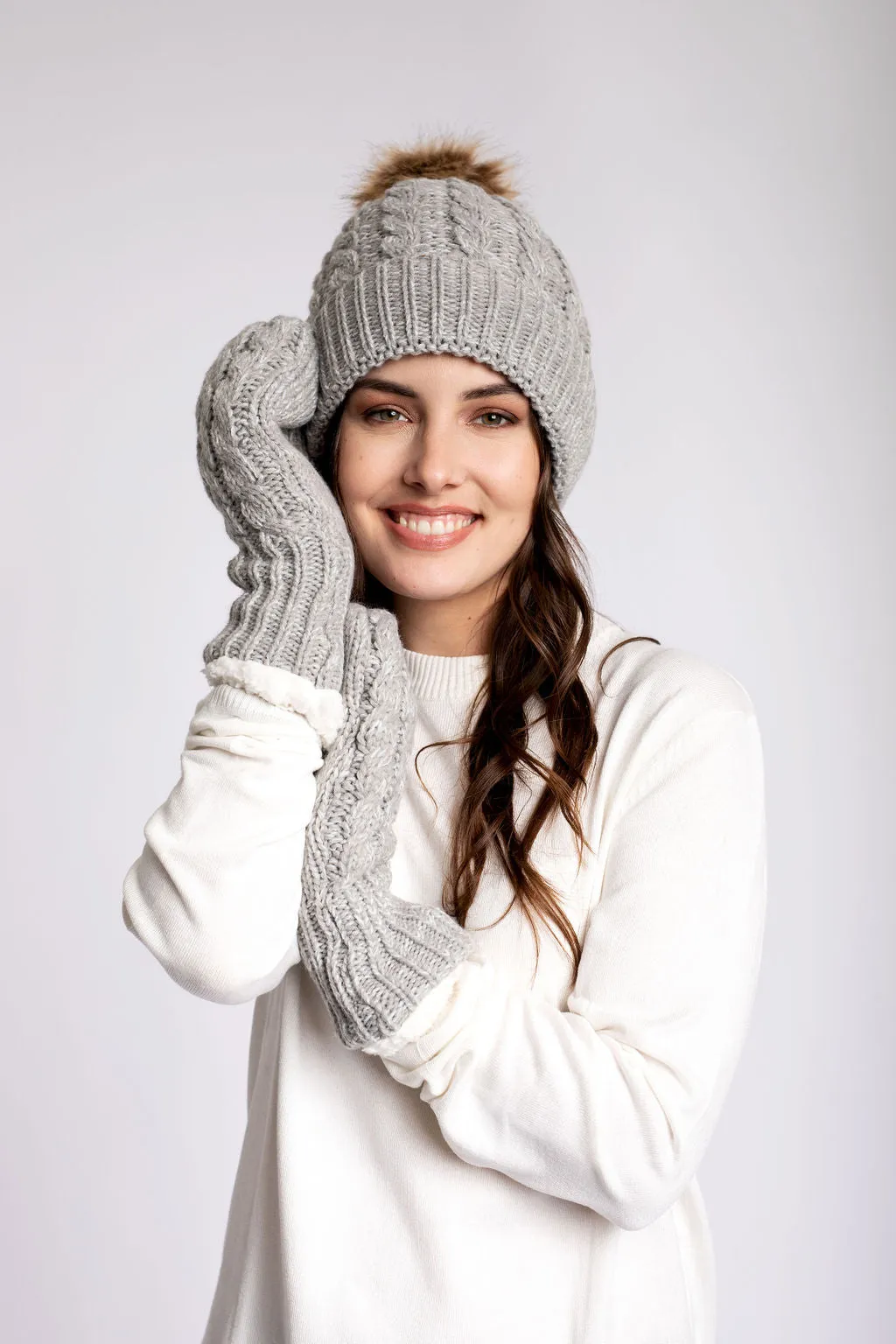 Grey - Cozy Lined Hat