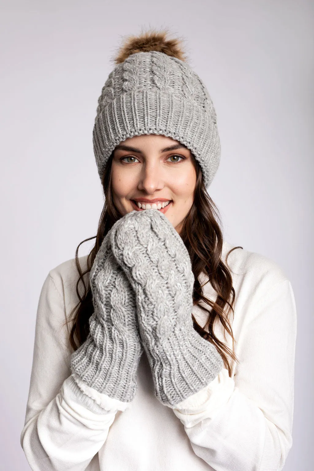 Grey - Cozy Lined Hat