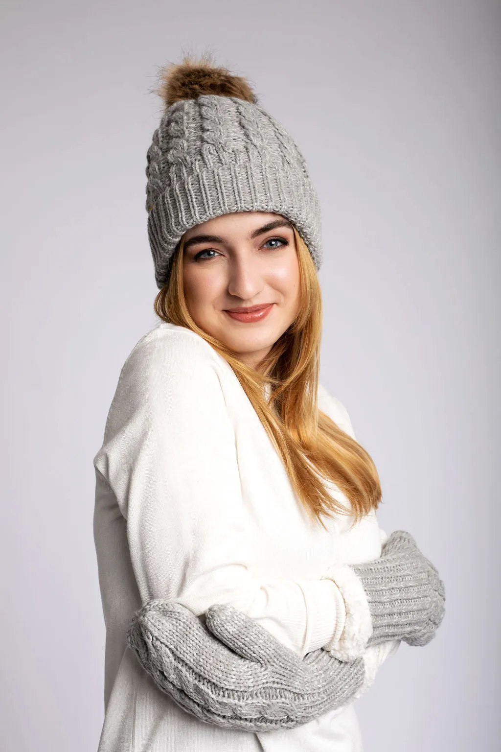 Grey - Cozy Lined Hat