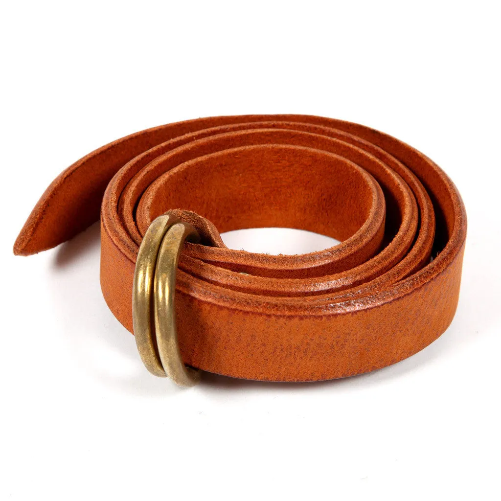 Ground Leather Ring Belt