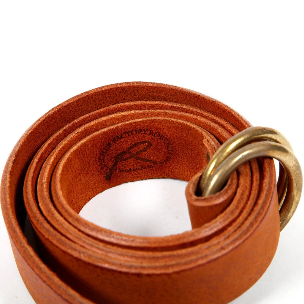 Ground Leather Ring Belt