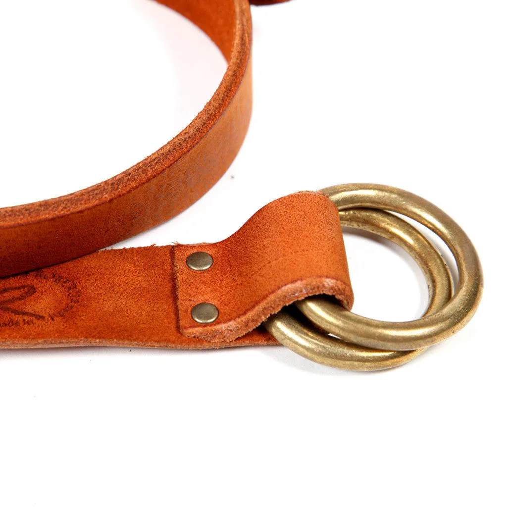 Ground Leather Ring Belt