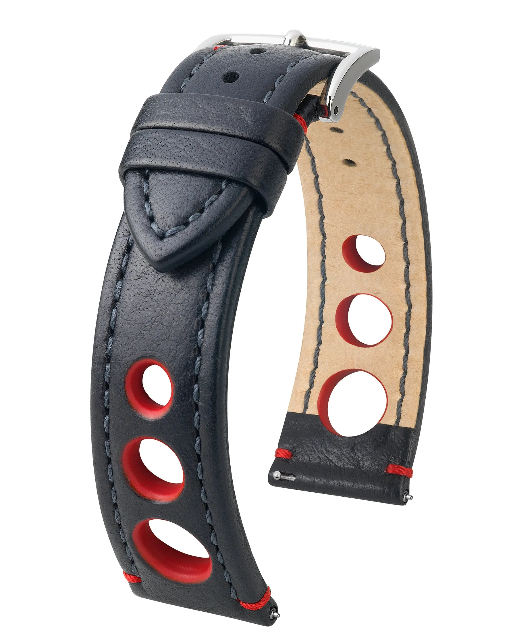 HIRSCH RALLY Buffalo Calfskin Sports Watchband  051 02