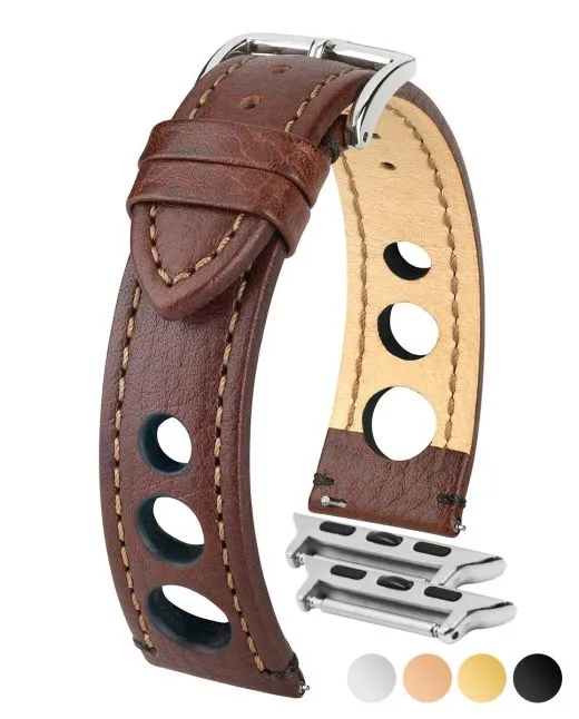 HIRSCH RALLY Buffalo Calfskin Sports Watchband  051 02