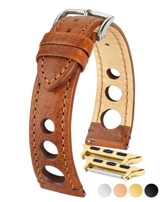 HIRSCH RALLY Buffalo Calfskin Sports Watchband  051 02