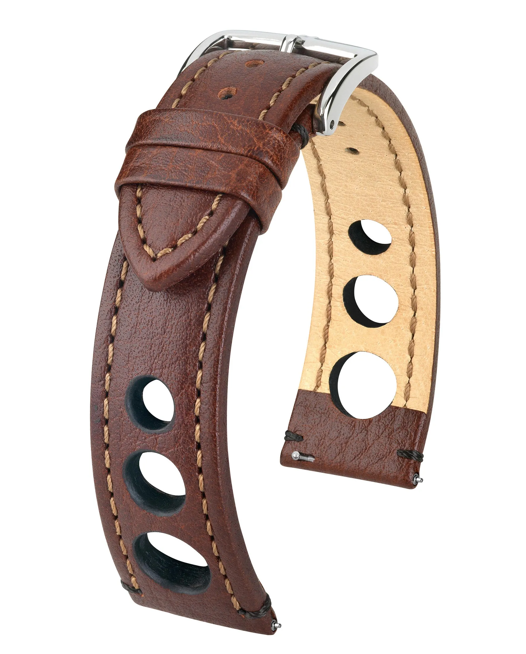 HIRSCH RALLY Buffalo Calfskin Sports Watchband  051 02