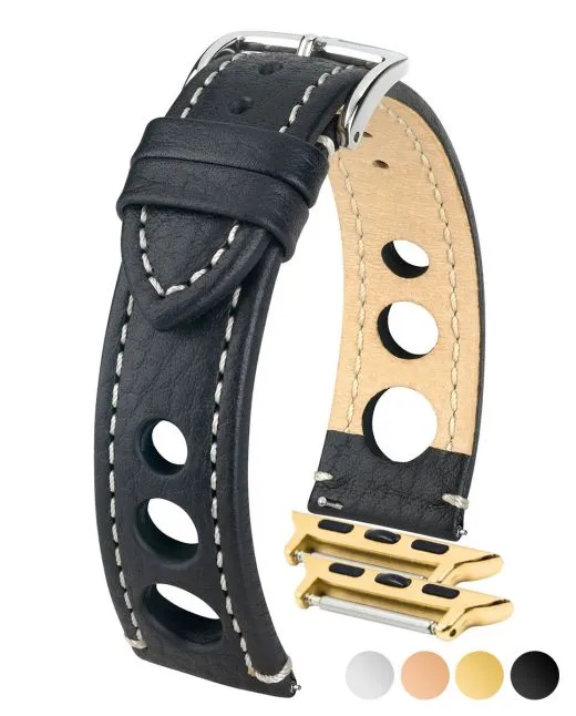 HIRSCH RALLY Buffalo Calfskin Sports Watchband  051 02