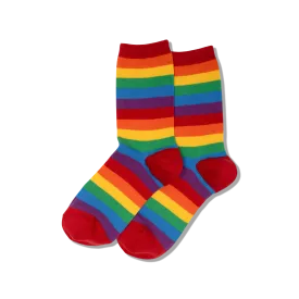 HOTSOX Women's Bold Stripe Crew Socks