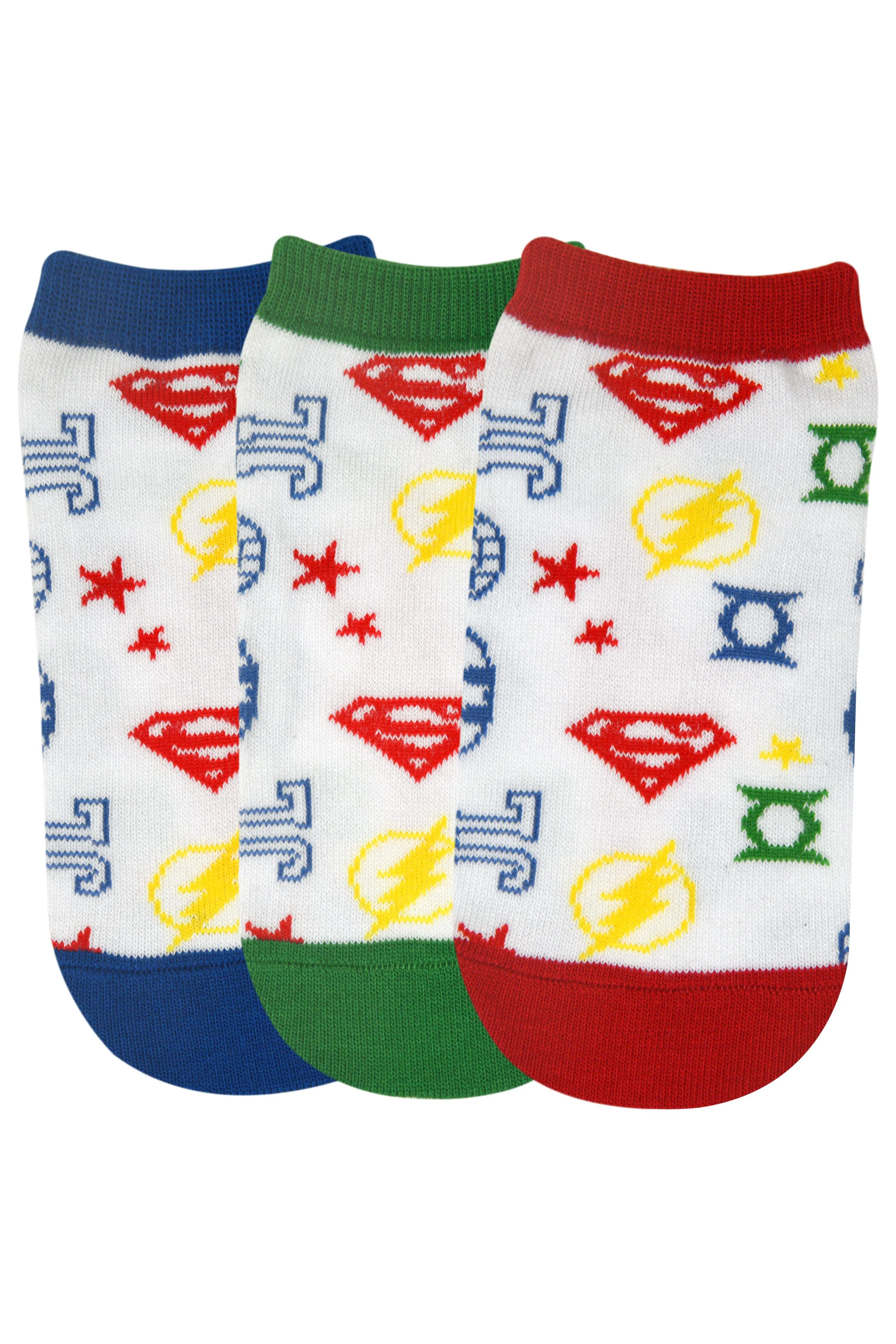 Justice League By Balenzia Low Cut Socks For Kids (Pack Of 3 Pairs/1U)