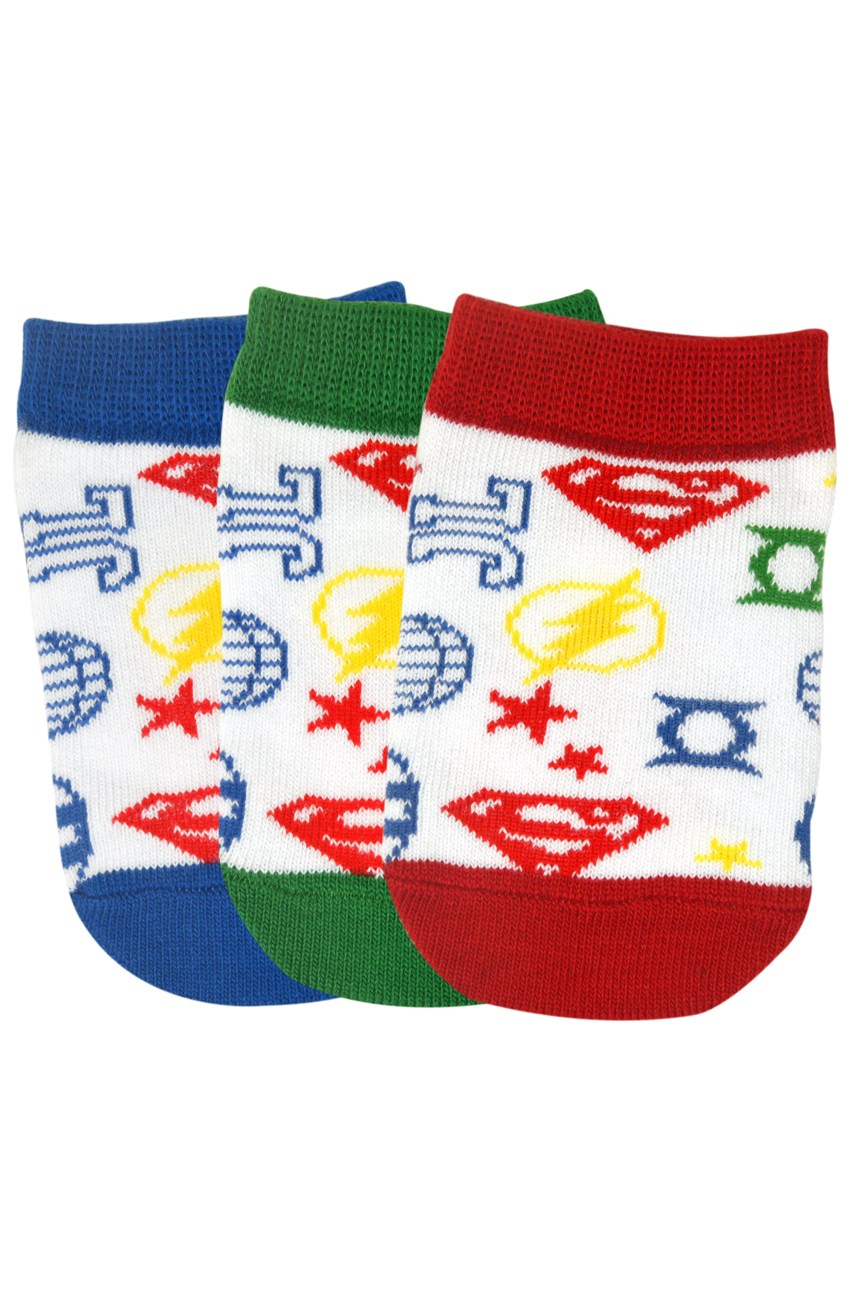 Justice League By Balenzia Low Cut Socks For Kids (Pack Of 3 Pairs/1U)