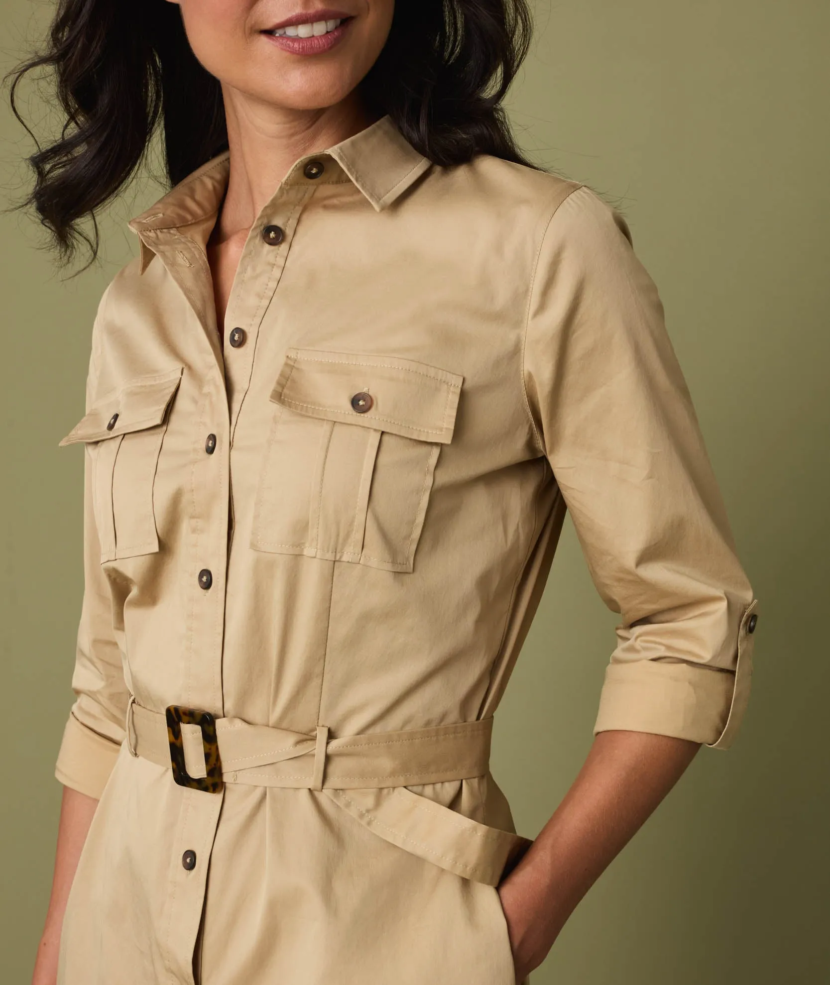 Kaia Safari Shirt Dress