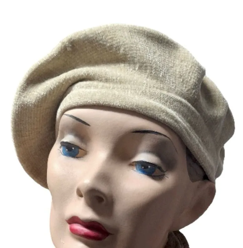 Kangol Chenille Beret - Cream