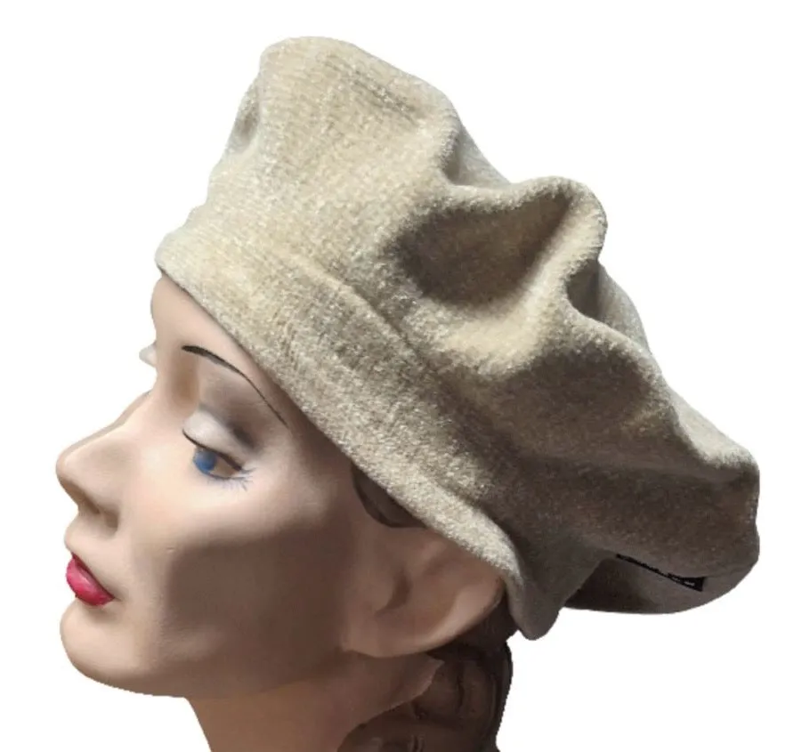 Kangol Chenille Beret - Cream