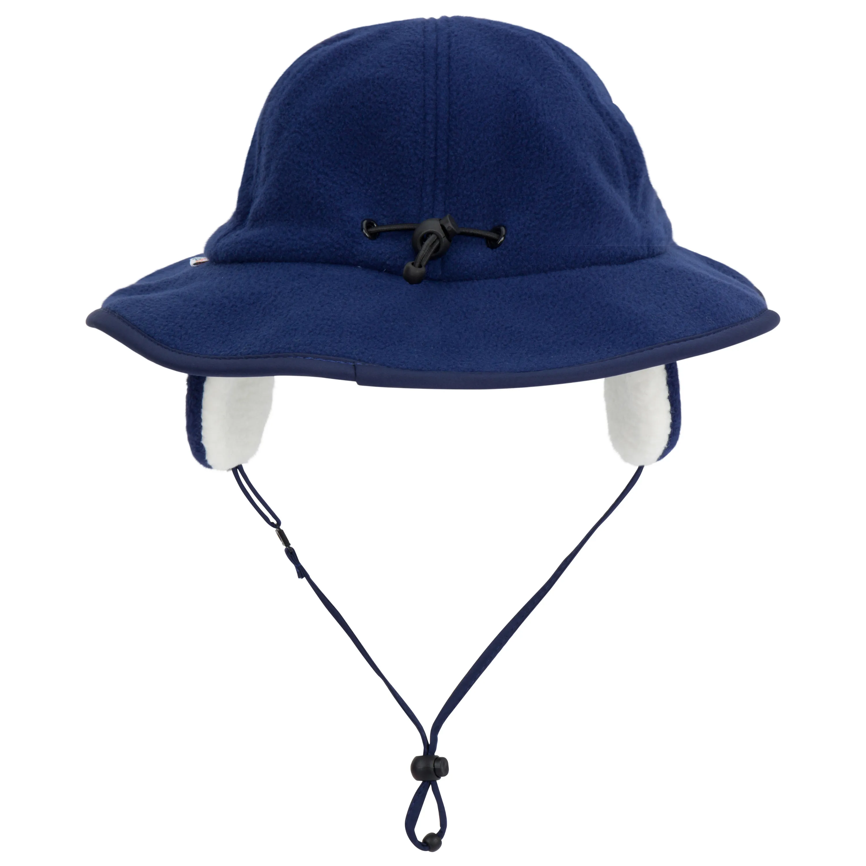 Kids Tundra Ear Flap Fleece Winter Wide Brim Sun Hat - Midnight