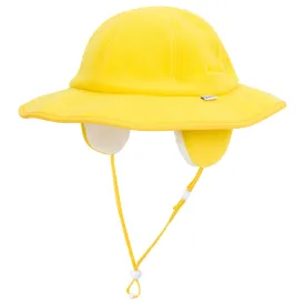 Kids Tundra Ear Flap Fleece Winter Wide Brim Sun Hat - Radiant Yellow