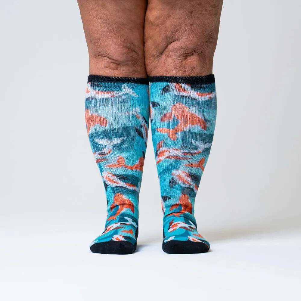 Koi Kaleidoscope Non-Binding Diabetic Socks