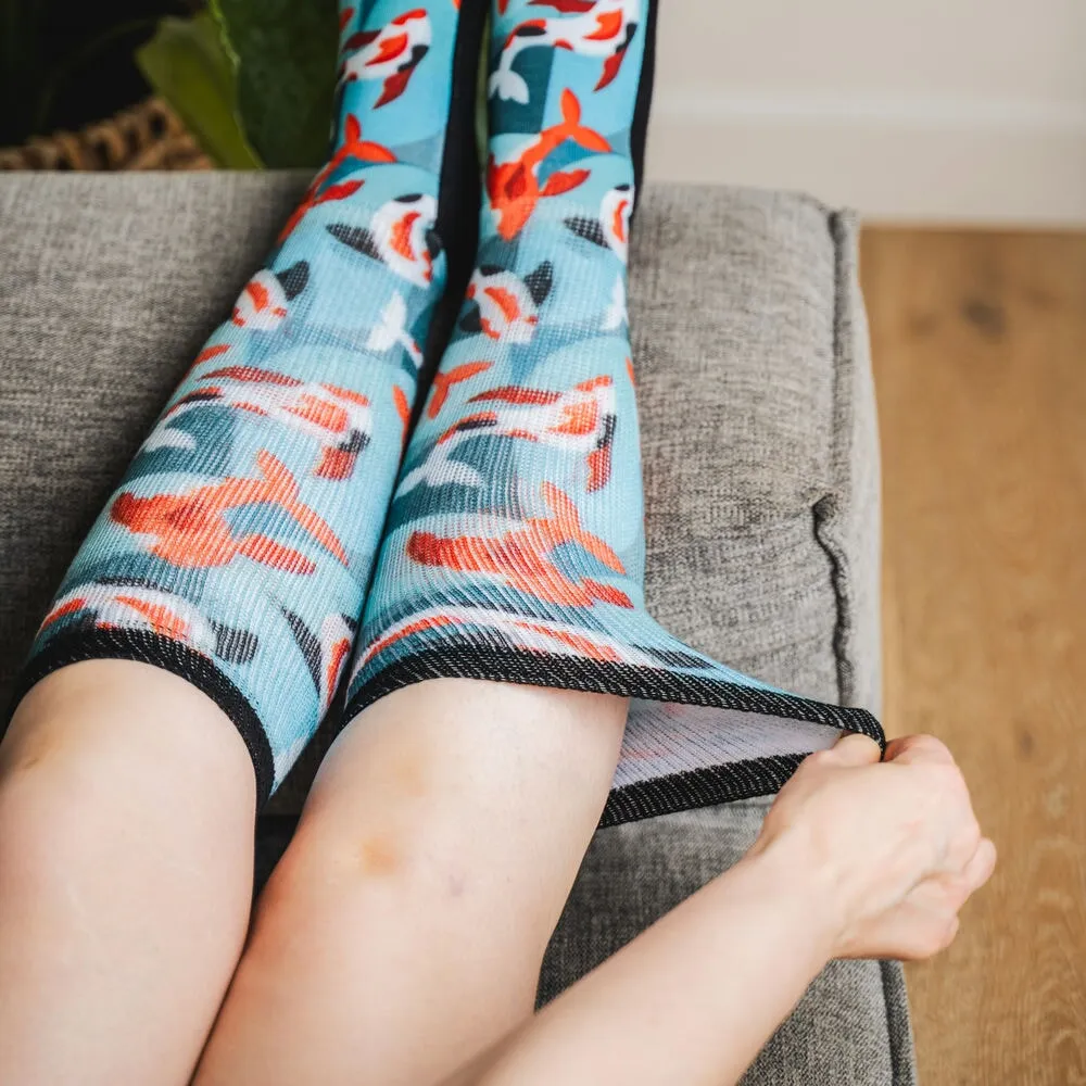 Koi Kaleidoscope Non-Binding Diabetic Socks