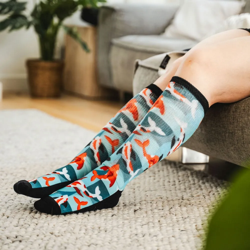 Koi Kaleidoscope Non-Binding Diabetic Socks