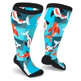 Koi Kaleidoscope Non-Binding Diabetic Socks