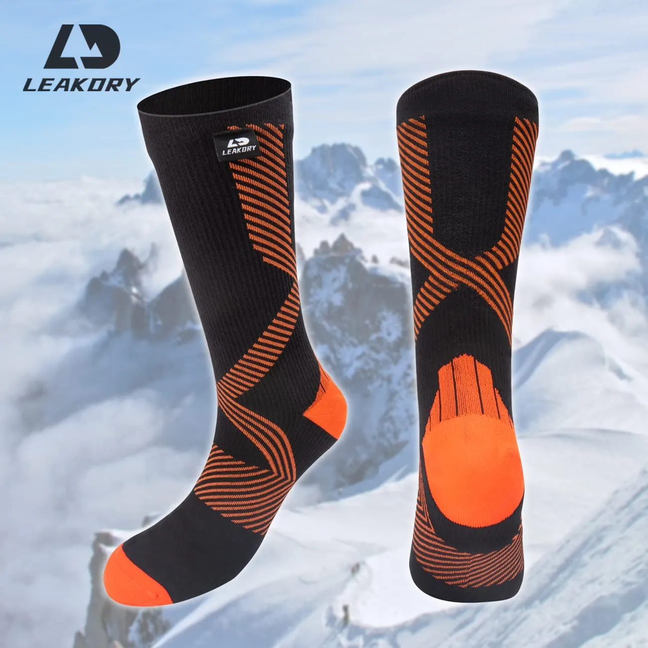 LEAKDRY Waterproof Breathable Mountaineer Pro Socks Mid-Calf Thermal