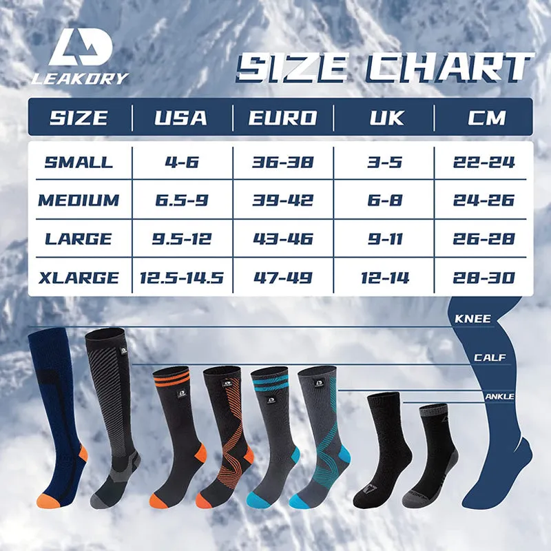 LEAKDRY Waterproof Breathable Mountaineer Pro Socks Mid-Calf Thermal