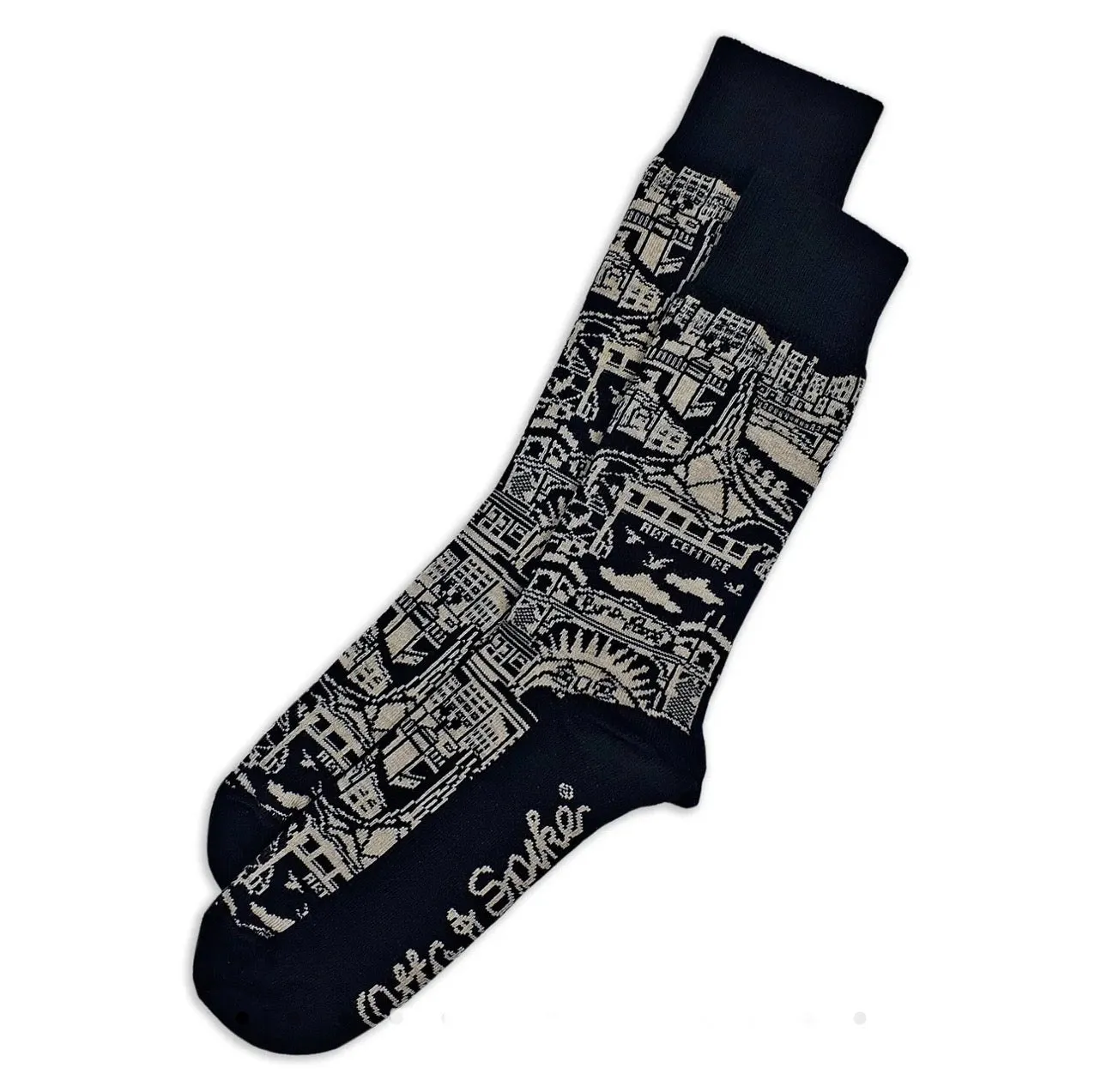 Melbourne Socks - Australian Cotton - Black