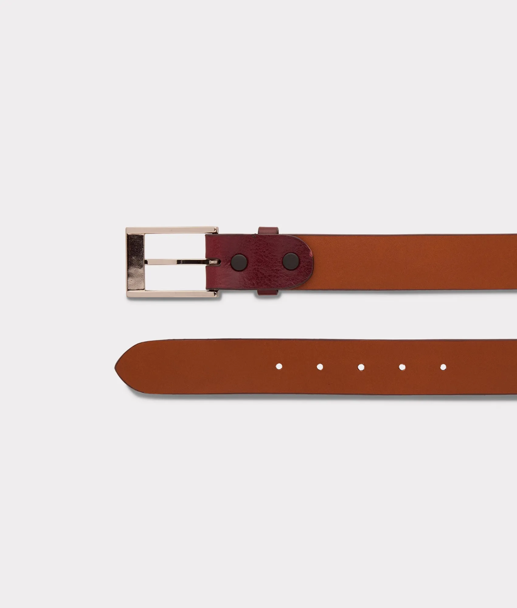 Mens Dress Belt :: Burgundy