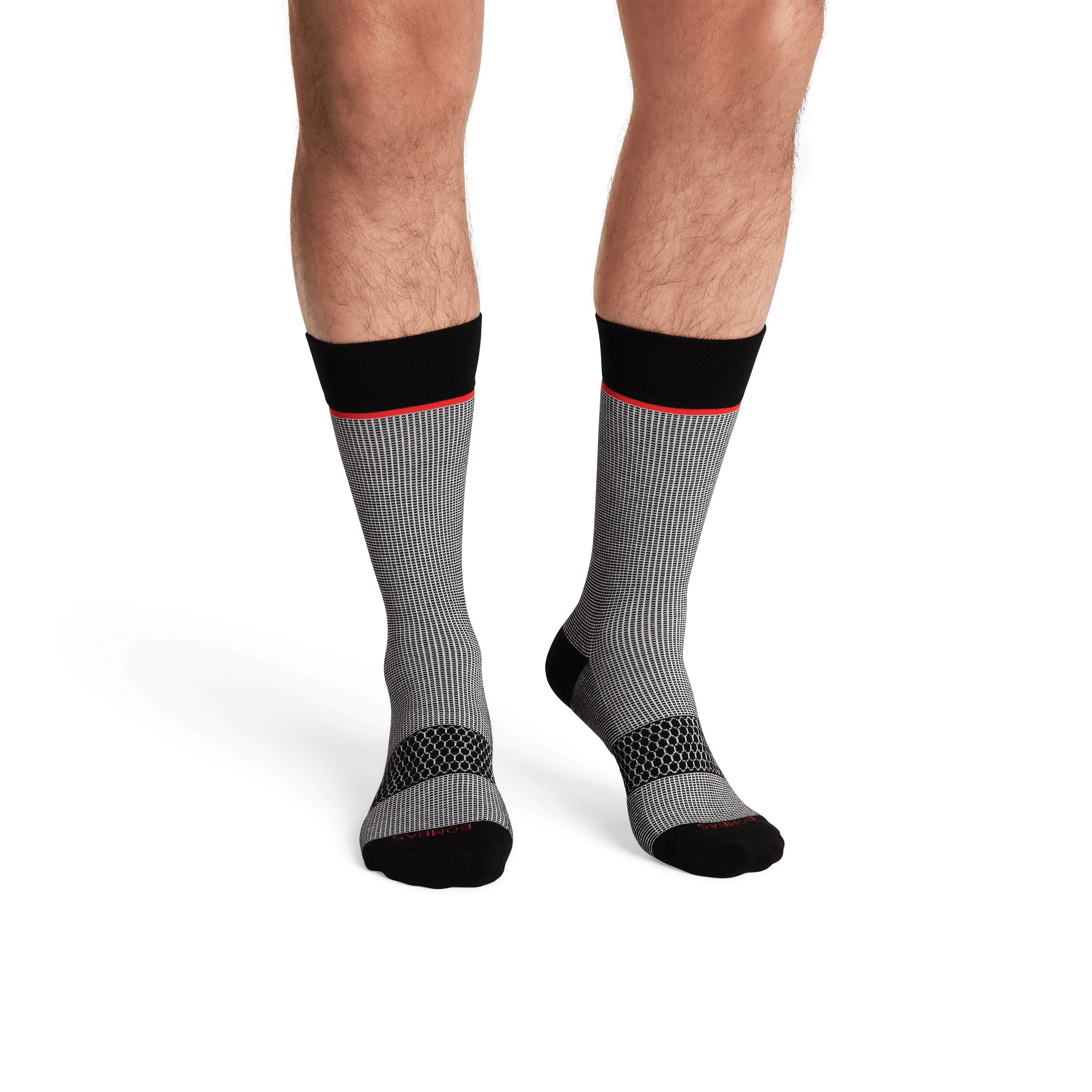 Men’s Grid-Knit Dress Calf Sock 4-Pack