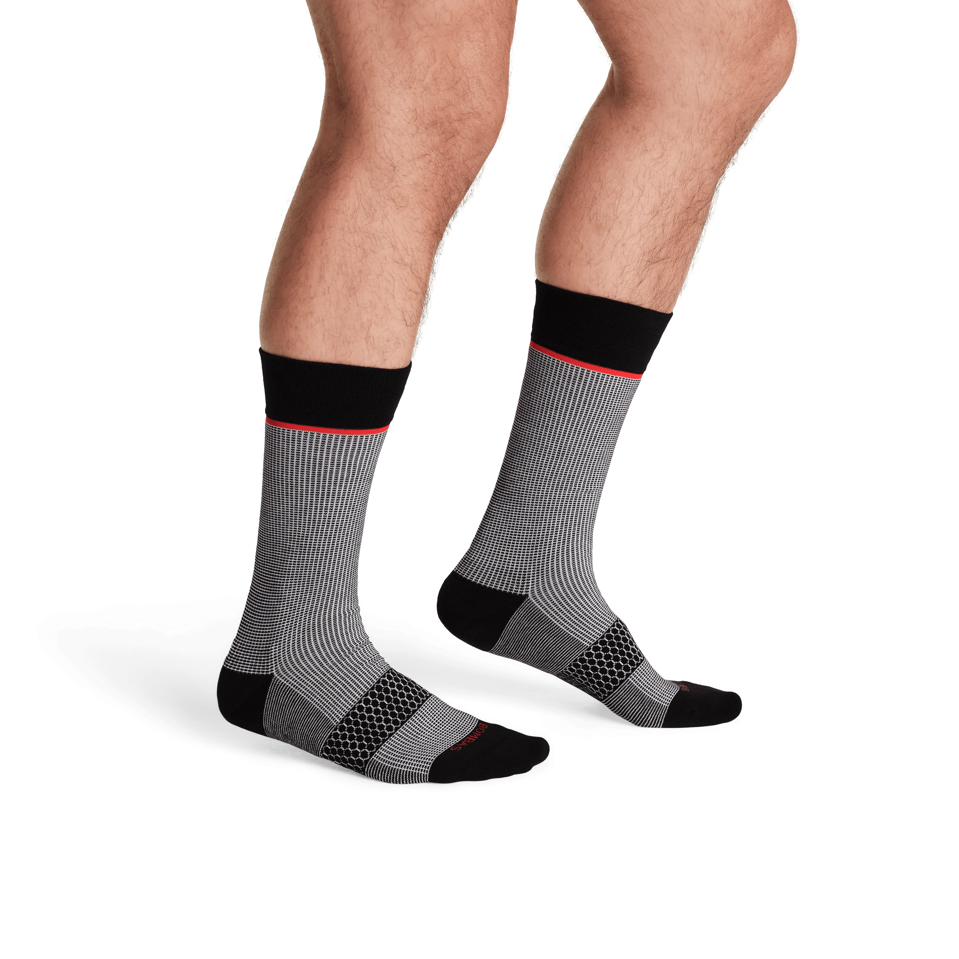 Men’s Grid-Knit Dress Calf Socks