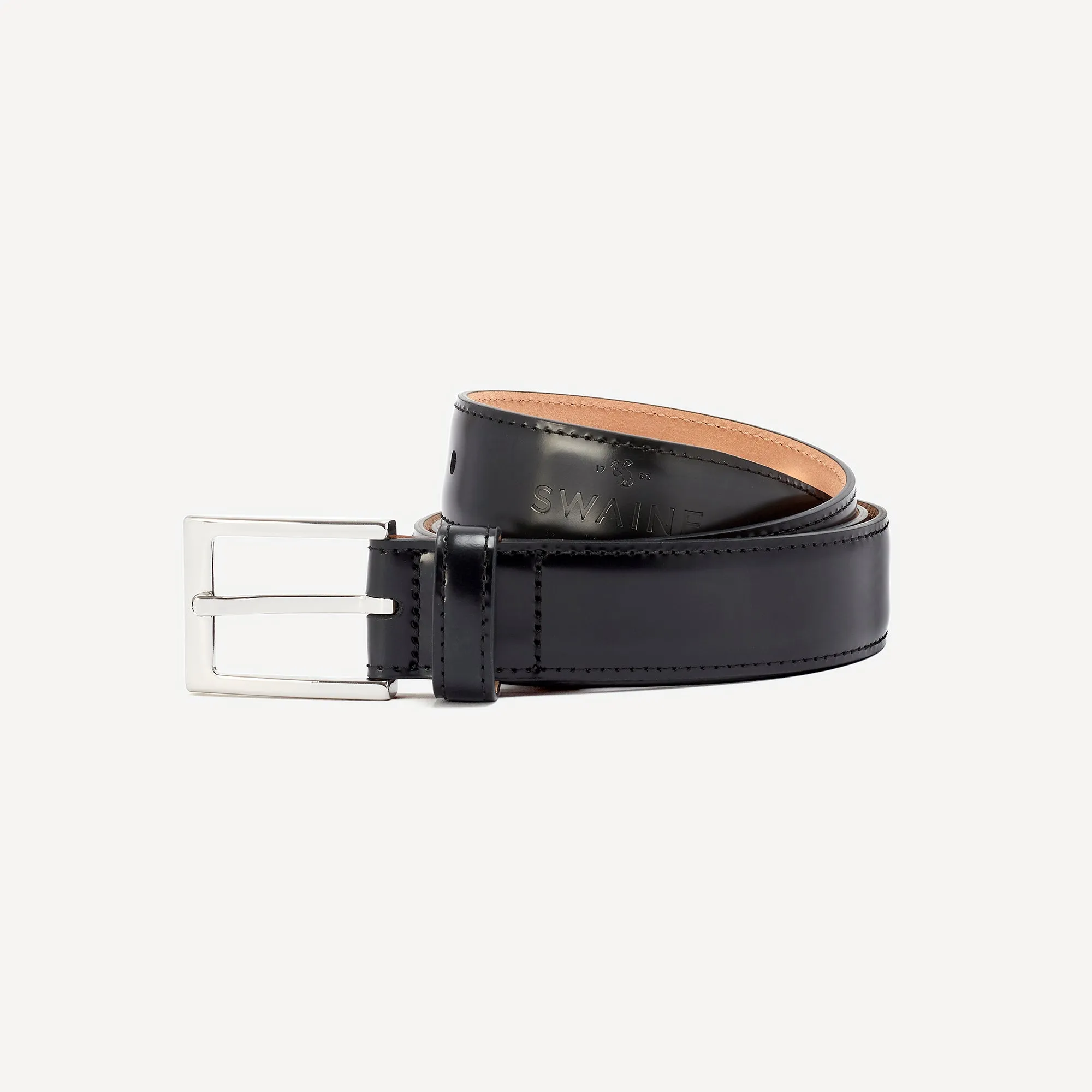 Men's Leather Belt - Black