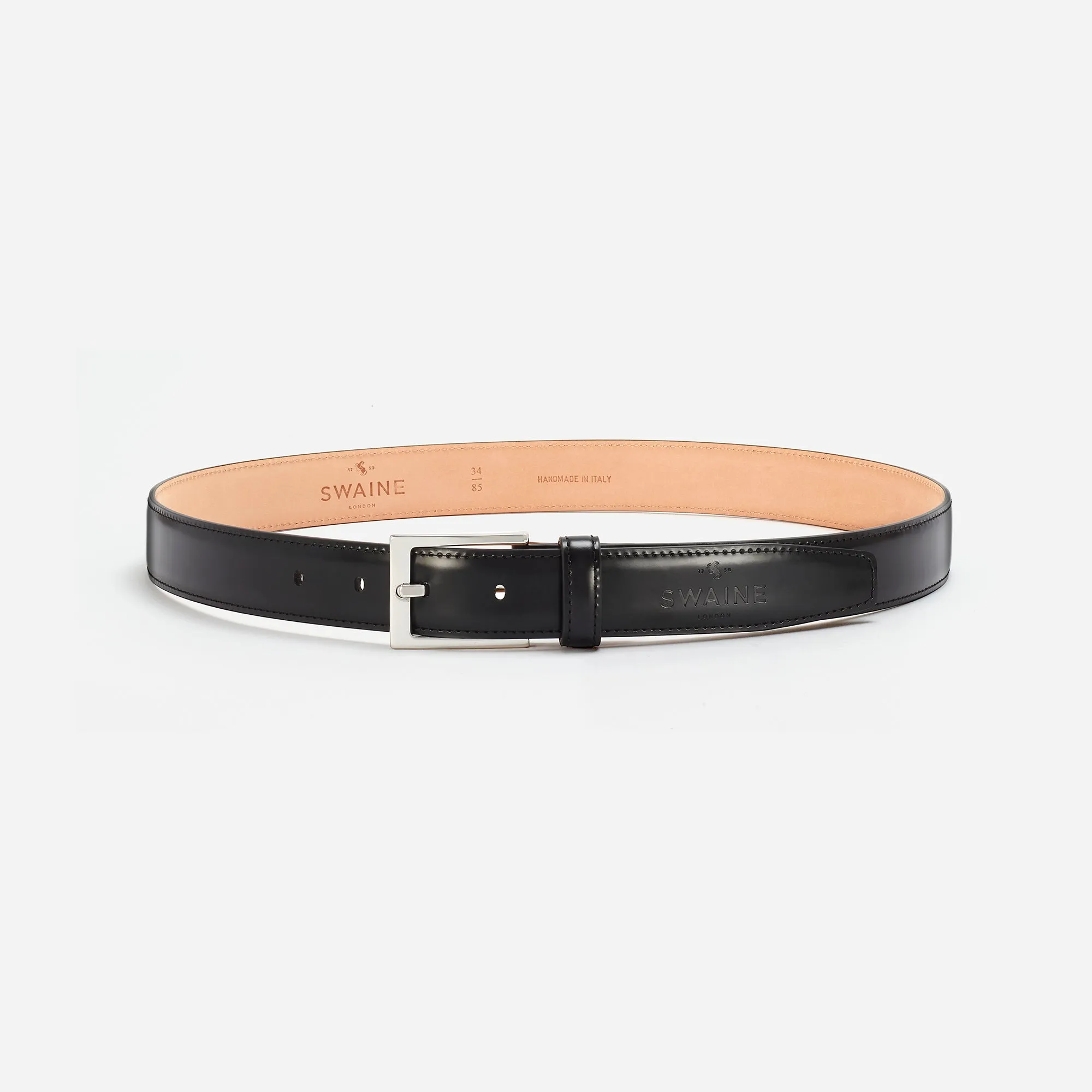 Men's Leather Belt - Black