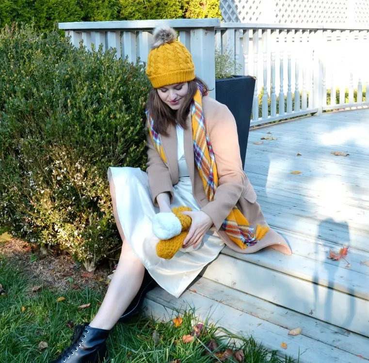 Mustard Yellow - Cozy Lined Hat