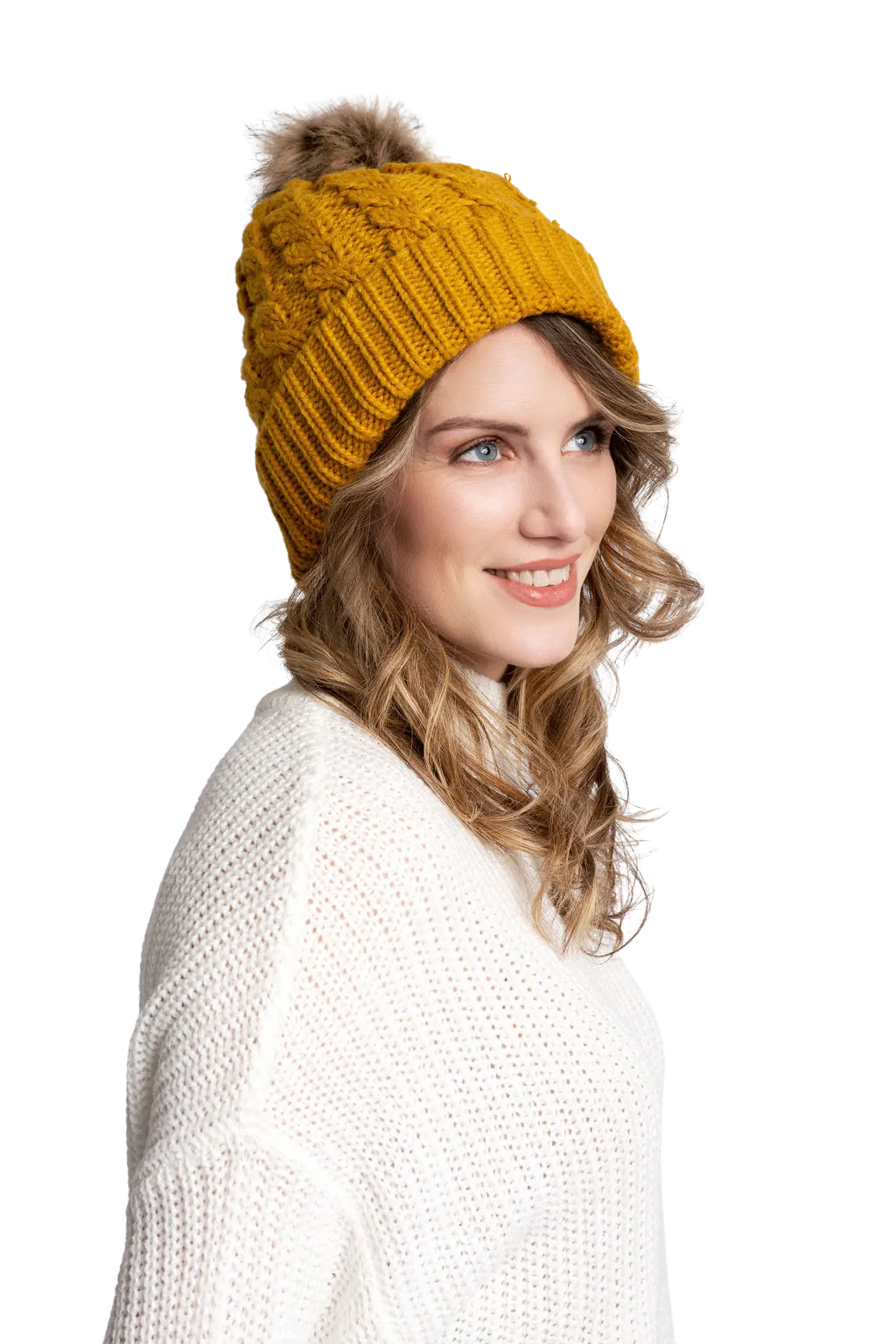 Mustard Yellow - Cozy Lined Hat