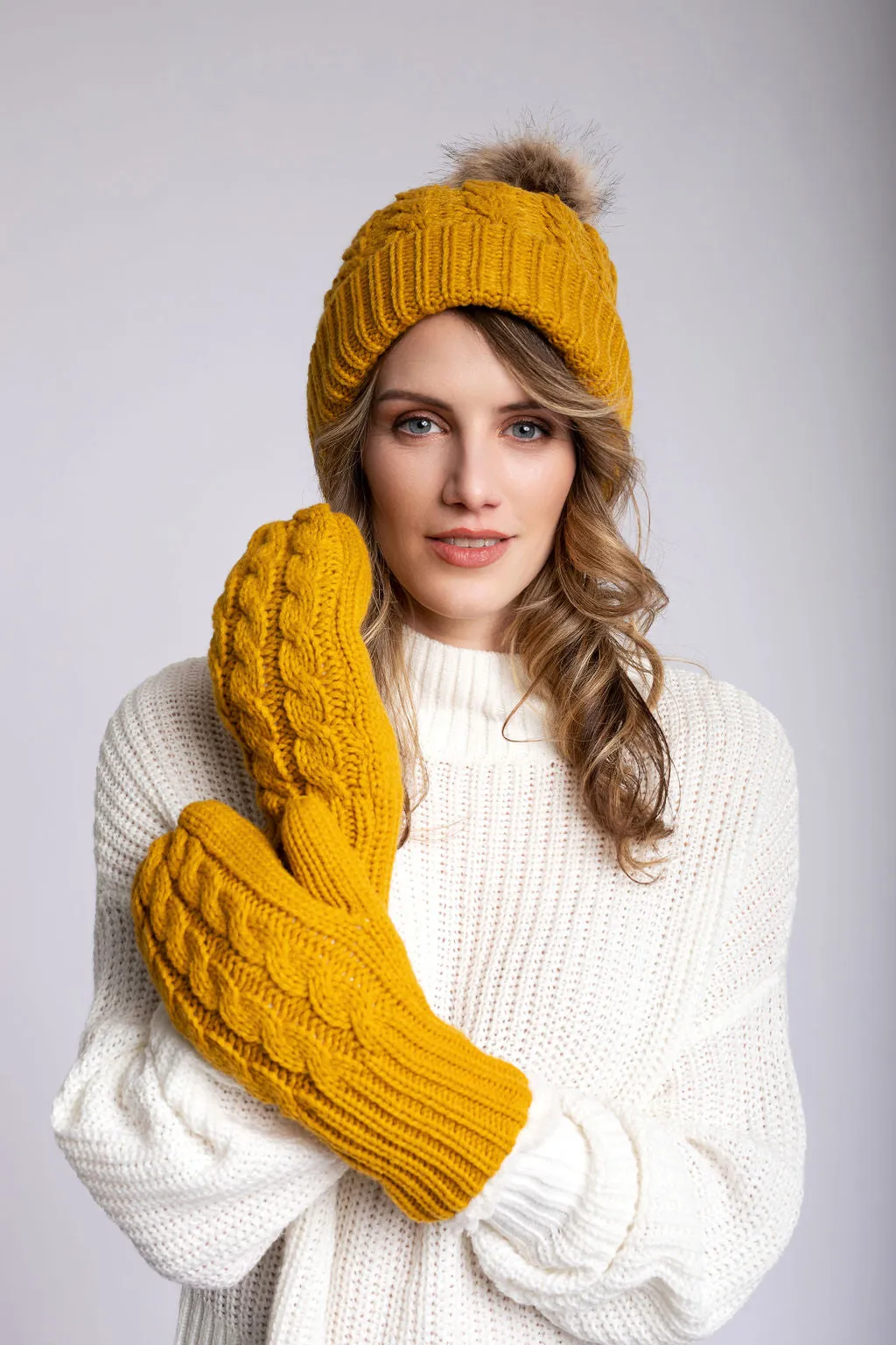 Mustard Yellow - Cozy Lined Hat